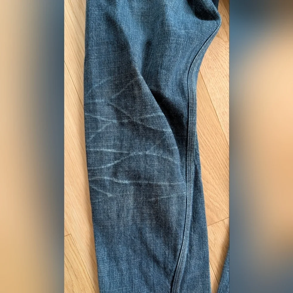 Y2K 29x30 Levi's 514 Slim Straight Denim Blue Double Flap Pockets Mens Jeans